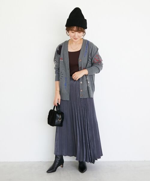 le.coeur blanc / ルクールブラン カーディガン・ボレロ | 《手洗い可能》TORRAZZO DONNA エンブロイダリーニットカーデ | 詳細27