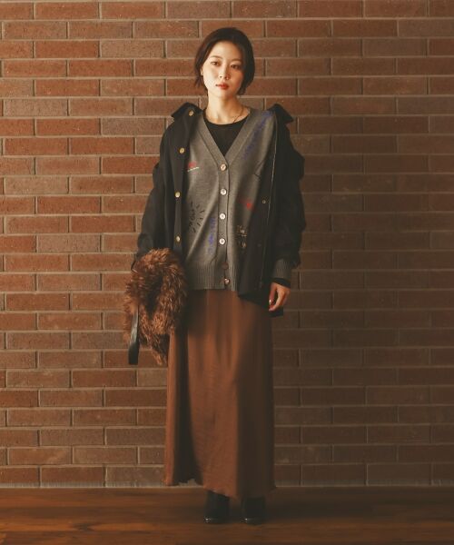 le.coeur blanc / ルクールブラン カーディガン・ボレロ | 《手洗い可能》TORRAZZO DONNA エンブロイダリーニットカーデ | 詳細30