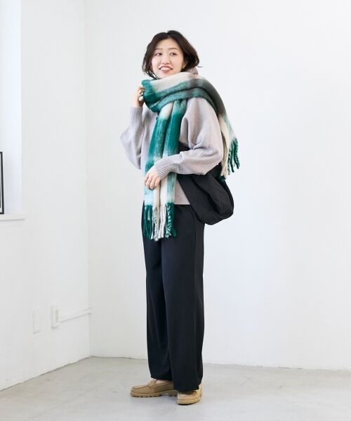 le.coeur blanc / ルクールブラン マフラー・ショール・スヌード・ストール | The Bagmatiカラーチェックストール | 詳細10