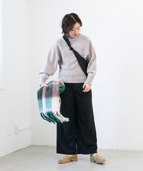 le.coeur blanc / ルクールブラン マフラー・ショール・スヌード・ストール | The Bagmatiカラーチェックストール | 詳細11