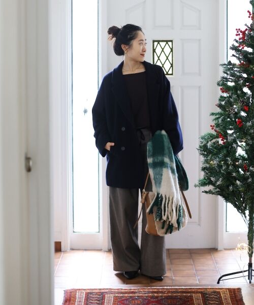 le.coeur blanc / ルクールブラン マフラー・ショール・スヌード・ストール | The Bagmatiカラーチェックストール | 詳細14