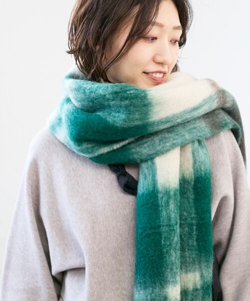 le.coeur blanc / ルクールブラン マフラー・ショール・スヌード・ストール | The Bagmatiカラーチェックストール | 詳細8