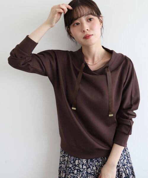 le.coeur blanc / ルクールブラン カットソー | 《WEB限定アイテム》パーカーライクデザイントップス | 詳細2