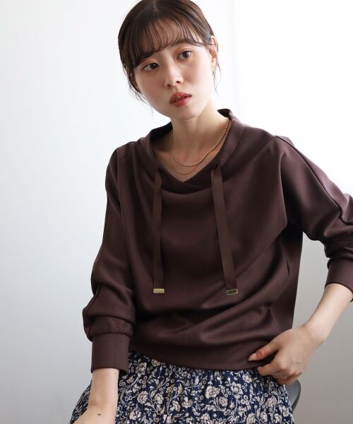 le.coeur blanc / ルクールブラン カットソー | 《WEB限定アイテム》パーカーライクデザイントップス | 詳細6