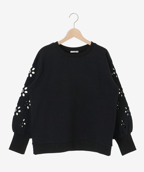 le.coeur blanc / ルクールブラン スウェット | 《WEB限定アイテム》カットワーク刺繍スウェット | 詳細13