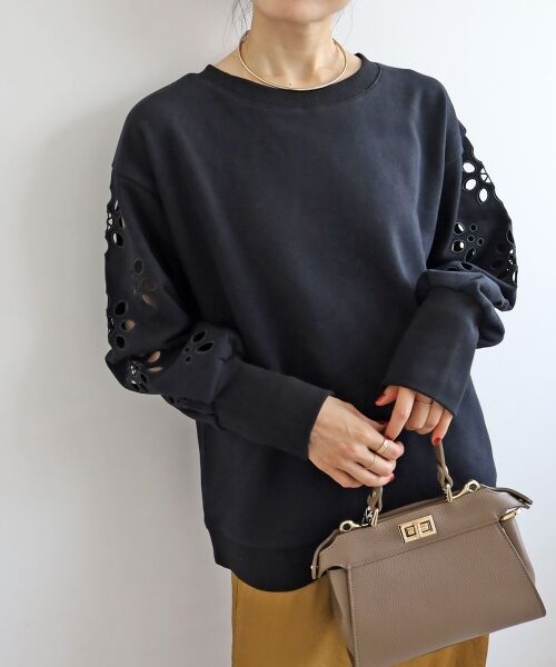 le.coeur blanc / ルクールブラン スウェット | 《WEB限定アイテム》カットワーク刺繍スウェット | 詳細14