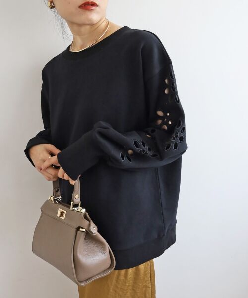 le.coeur blanc / ルクールブラン スウェット | 《WEB限定アイテム》カットワーク刺繍スウェット | 詳細17