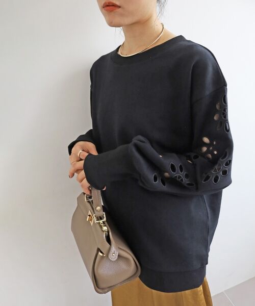 le.coeur blanc / ルクールブラン スウェット | 《WEB限定アイテム》カットワーク刺繍スウェット | 詳細18