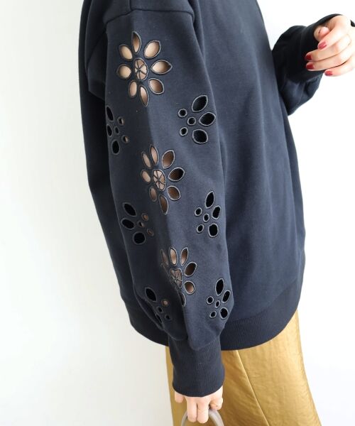 le.coeur blanc / ルクールブラン スウェット | 《WEB限定アイテム》カットワーク刺繍スウェット | 詳細21