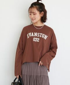 le.coeur blanc / ルクールブラン Tシャツ | 《WEB限定アイテム》カレッジロゴオーバーロンT