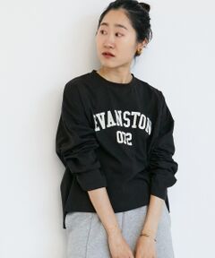 le.coeur blanc / ルクールブラン Tシャツ | 《WEB限定アイテム》カレッジロゴオーバーロンT