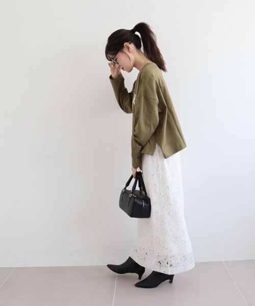 le.coeur blanc / ルクールブラン Tシャツ | 《WEB限定アイテム》カレッジロゴオーバーロンT | 詳細13