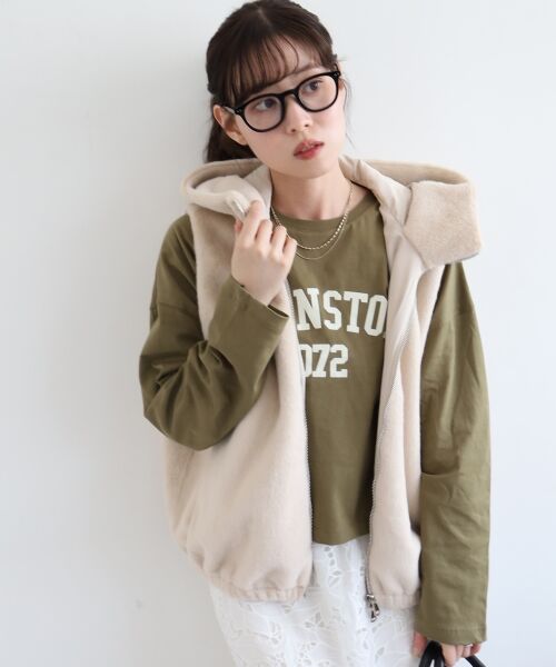 le.coeur blanc / ルクールブラン Tシャツ | 《WEB限定アイテム》カレッジロゴオーバーロンT | 詳細14