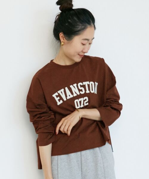 le.coeur blanc / ルクールブラン Tシャツ | 《WEB限定アイテム》カレッジロゴオーバーロンT | 詳細17