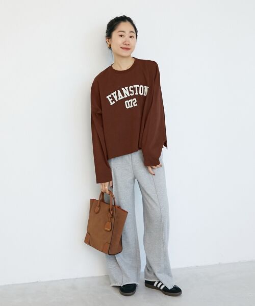 le.coeur blanc / ルクールブラン Tシャツ | 《WEB限定アイテム》カレッジロゴオーバーロンT | 詳細18