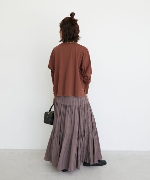 le.coeur blanc / ルクールブラン Tシャツ | 《WEB限定アイテム》カレッジロゴオーバーロンT | 詳細23