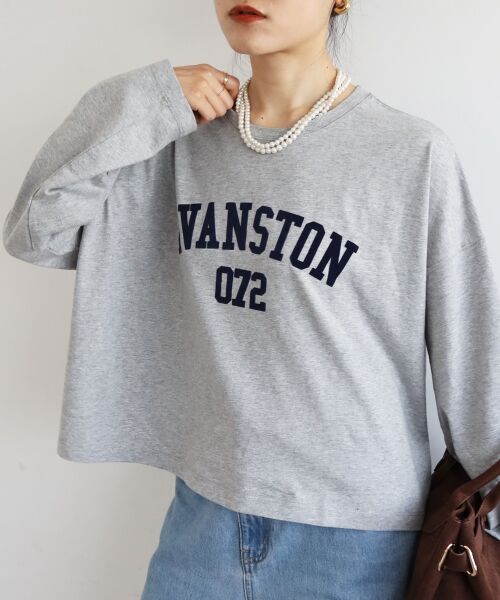 le.coeur blanc / ルクールブラン Tシャツ | 《WEB限定アイテム》カレッジロゴオーバーロンT | 詳細30