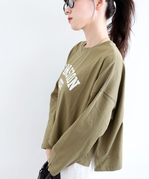 le.coeur blanc / ルクールブラン Tシャツ | 《WEB限定アイテム》カレッジロゴオーバーロンT | 詳細7