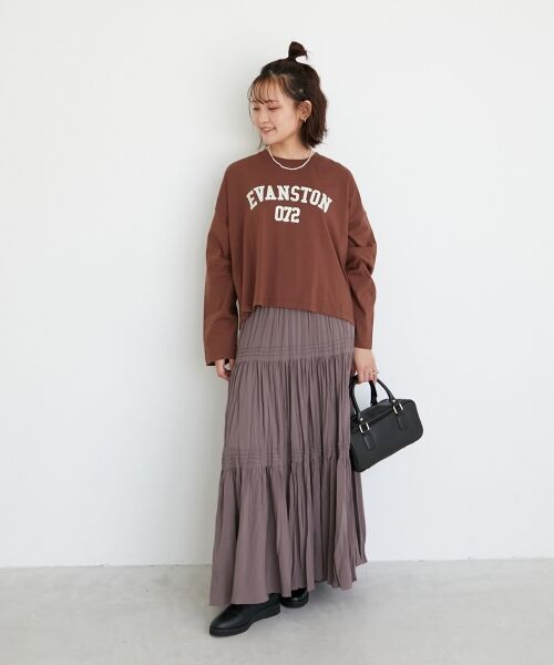 le.coeur blanc / ルクールブラン Tシャツ | 《WEB限定アイテム》カレッジロゴオーバーロンT | 詳細19