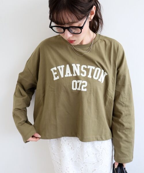 le.coeur blanc / ルクールブラン Tシャツ | 《WEB限定アイテム》カレッジロゴオーバーロンT | 詳細2