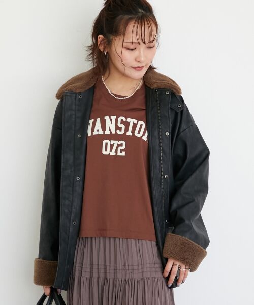 le.coeur blanc / ルクールブラン Tシャツ | 《WEB限定アイテム》カレッジロゴオーバーロンT | 詳細23