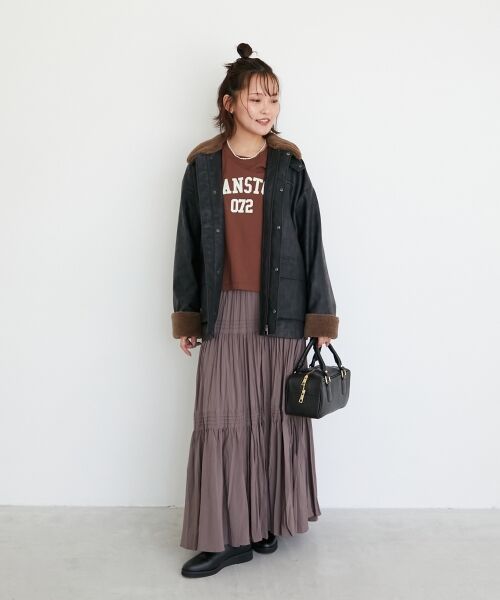 le.coeur blanc / ルクールブラン Tシャツ | 《WEB限定アイテム》カレッジロゴオーバーロンT | 詳細24