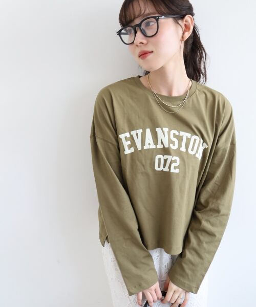 le.coeur blanc / ルクールブラン Tシャツ | 《WEB限定アイテム》カレッジロゴオーバーロンT | 詳細4