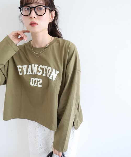 le.coeur blanc / ルクールブラン Tシャツ | 《WEB限定アイテム》カレッジロゴオーバーロンT | 詳細5