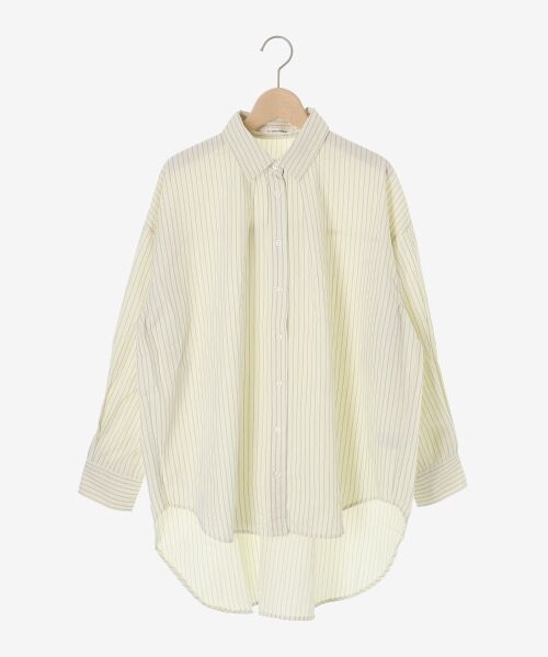 le.coeur blanc / ルクールブラン シャツ・ブラウス | 《WEB限定アイテム》バックギャザーストライプオーバーシャツ | 詳細13