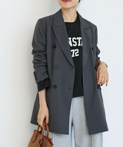 le.coeur blanc / ルクールブラン テーラードジャケット | 《WEB限定アイテム》ストレッチルーズジャケット | 詳細14