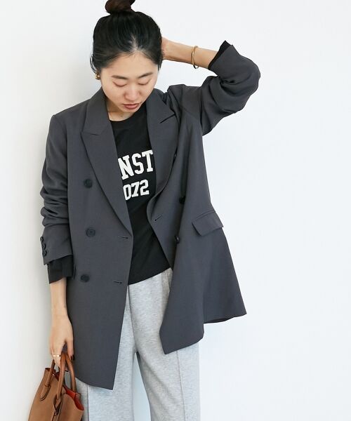 le.coeur blanc / ルクールブラン テーラードジャケット | 《WEB限定アイテム》ストレッチルーズジャケット | 詳細15