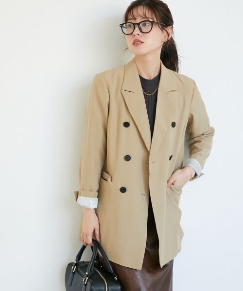 le.coeur blanc / ルクールブラン テーラードジャケット | 《WEB限定アイテム》ストレッチルーズジャケット | 詳細4