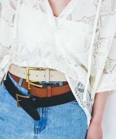 le.coeur blanc / ルクールブラン ベルト・サスペンダー | 《WEB限定アイテム》スクエアバックルベルト