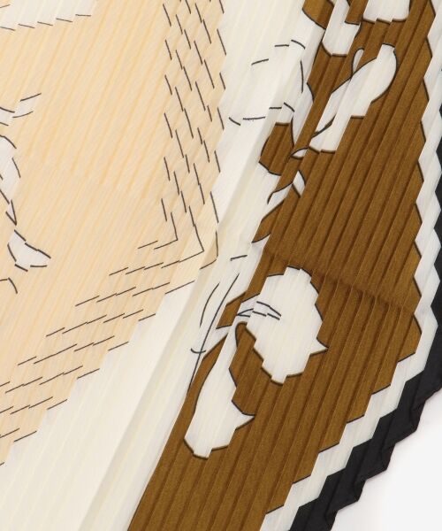 le.coeur blanc / ルクールブラン バンダナ・スカーフ | 《WEB限定アイテム》パネルフラワープリーツスカーフ | 詳細13