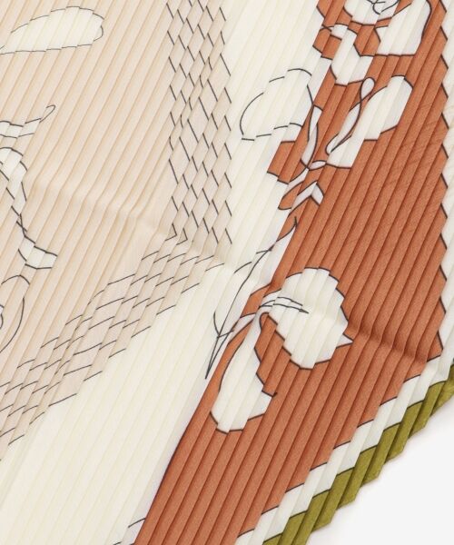 le.coeur blanc / ルクールブラン バンダナ・スカーフ | 《WEB限定アイテム》パネルフラワープリーツスカーフ | 詳細15