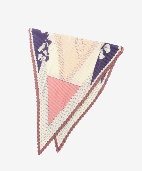 le.coeur blanc / ルクールブラン バンダナ・スカーフ | 《WEB限定アイテム》パネルフラワープリーツスカーフ | 詳細6