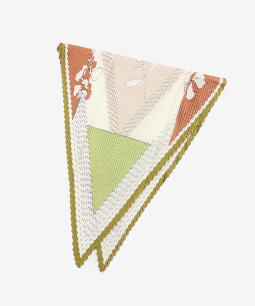 le.coeur blanc / ルクールブラン バンダナ・スカーフ | 《WEB限定アイテム》パネルフラワープリーツスカーフ | 詳細9