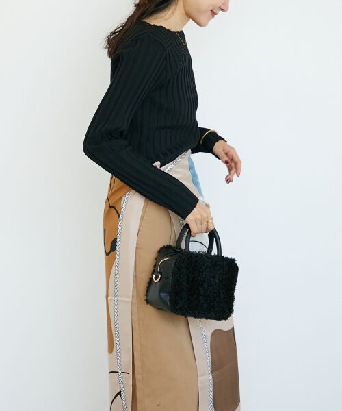 le.coeur blanc / ルクールブラン バンダナ・スカーフ | ニュアンスプリントビッグスカーフ | 詳細9