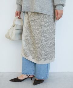 le.coeur blanc / ルクールブラン バンダナ・スカーフ | 《WEB限定アイテム》ペイズリープリントビッグスカーフ