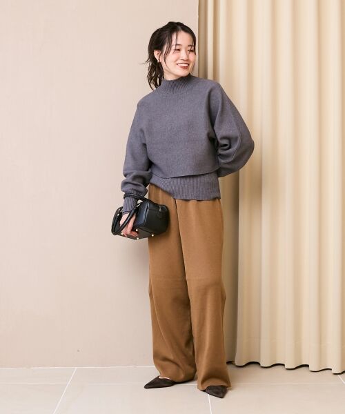 le.coeur blanc / ルクールブラン その他パンツ | 《WEB限定アイテム》スムースニットイージーパンツ | 詳細2