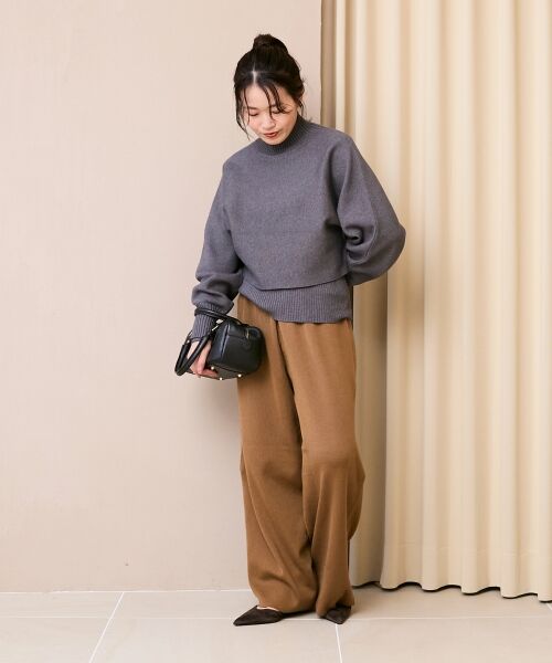 le.coeur blanc / ルクールブラン その他パンツ | 《WEB限定アイテム》スムースニットイージーパンツ | 詳細3