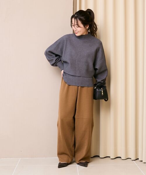 le.coeur blanc / ルクールブラン その他パンツ | 《WEB限定アイテム》スムースニットイージーパンツ | 詳細4