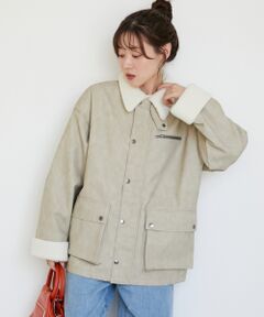 le.coeur blanc / ルクールブラン ブルゾン | 《WEB限定アイテム》ヴィンテージライクボアカラーブルゾン