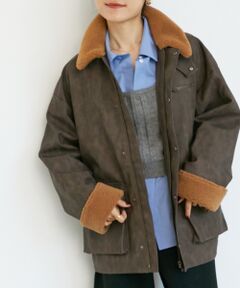 le.coeur blanc / ルクールブラン ブルゾン | 《WEB限定アイテム》ヴィンテージライクボアカラーブルゾン