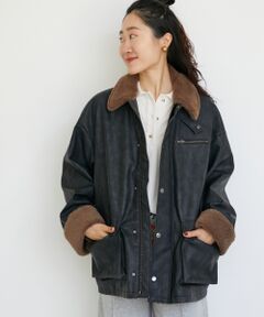 le.coeur blanc / ルクールブラン ブルゾン | 《WEB限定アイテム》ヴィンテージライクボアカラーブルゾン