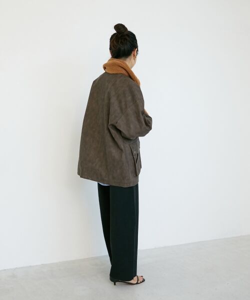 le.coeur blanc / ルクールブラン ブルゾン | 《WEB限定アイテム》ヴィンテージライクボアカラーブルゾン | 詳細26