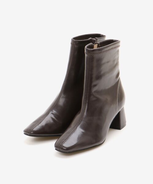 le.coeur blanc / ルクールブラン ブーツ（ショート丈） | 《WEB限定アイテム》スクエアトゥ裏起毛ストレッチブーツ | 詳細15