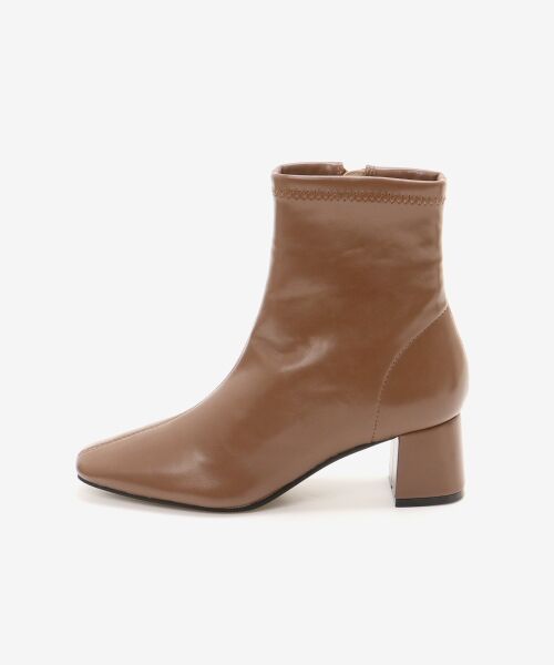 le.coeur blanc / ルクールブラン ブーツ（ショート丈） | 《WEB限定アイテム》スクエアトゥ裏起毛ストレッチブーツ | 詳細21