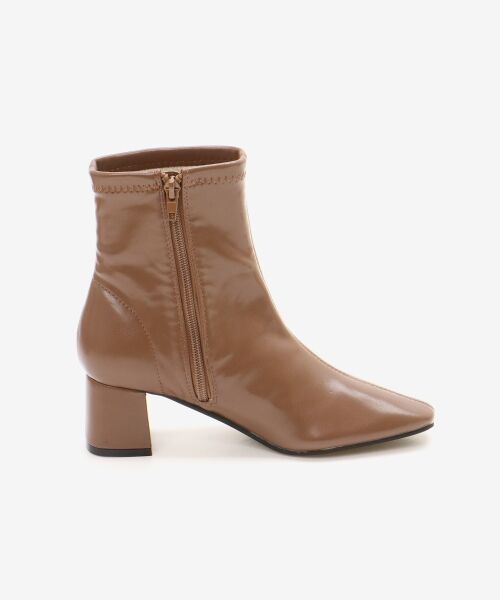 le.coeur blanc / ルクールブラン ブーツ（ショート丈） | 《WEB限定アイテム》スクエアトゥ裏起毛ストレッチブーツ | 詳細22