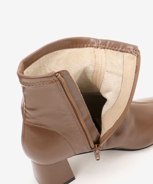 le.coeur blanc / ルクールブラン ブーツ（ショート丈） | 《WEB限定アイテム》スクエアトゥ裏起毛ストレッチブーツ | 詳細25